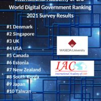 16th Waseda University – International Academy of CIO World Digital Government Ranking 2021 Survey Results Announced